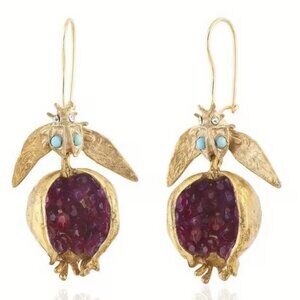 Simple Pomegranate Earrings Z427